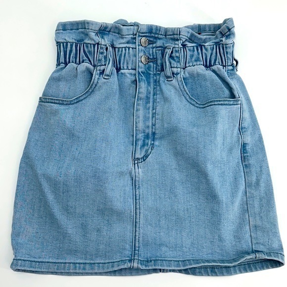 UEC Guess paperbag waist mini denim skirt XS - Picture 1 of 6